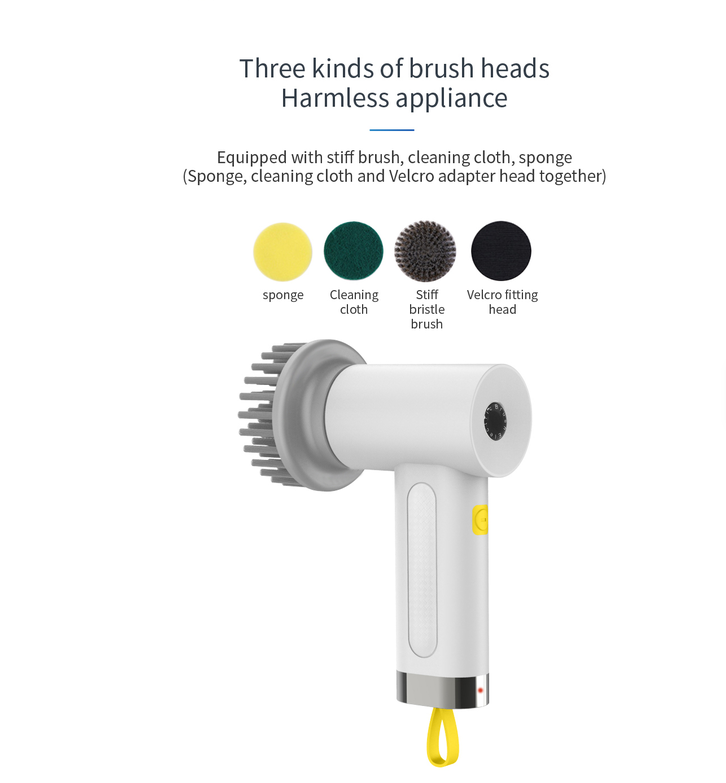 The Scrubber That Does the Work — Cordless Electric Cleaning Brush