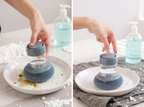 Soap-Dispensing Palm Scrubber | Press to Clean, No Mess
